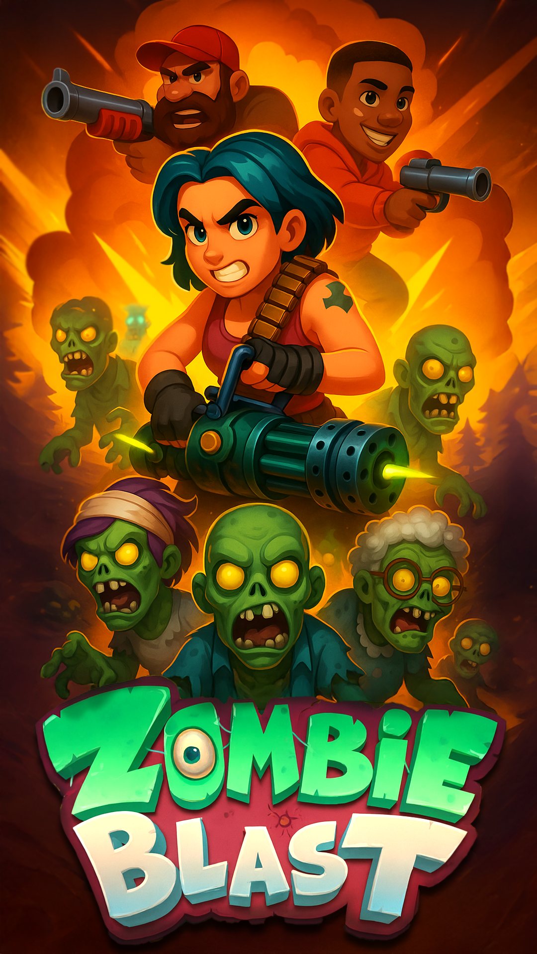 اسکرین شات 1 بازی Zombie Blast - Link Match