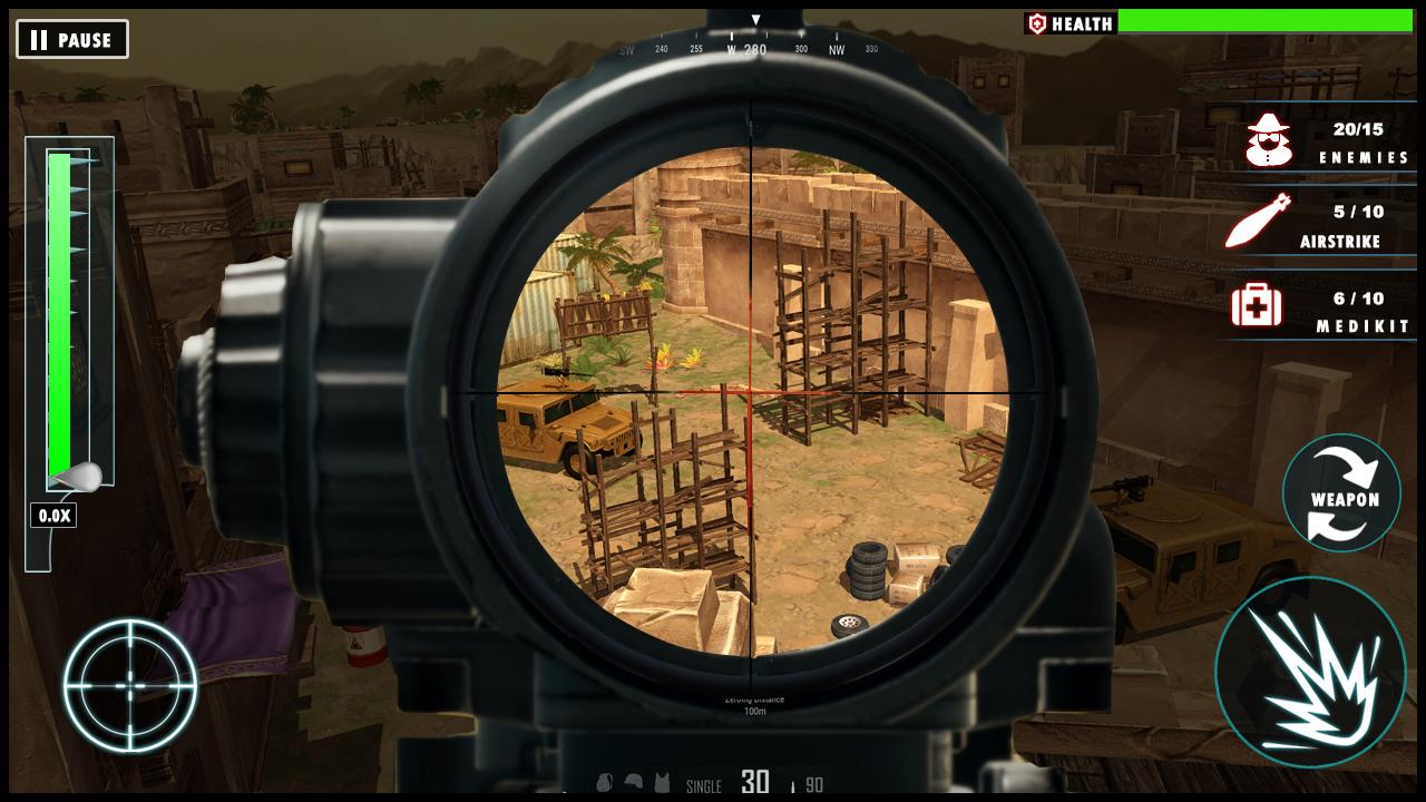 اسکرین شات 5 بازی Desert War Sniper Shooter 3D