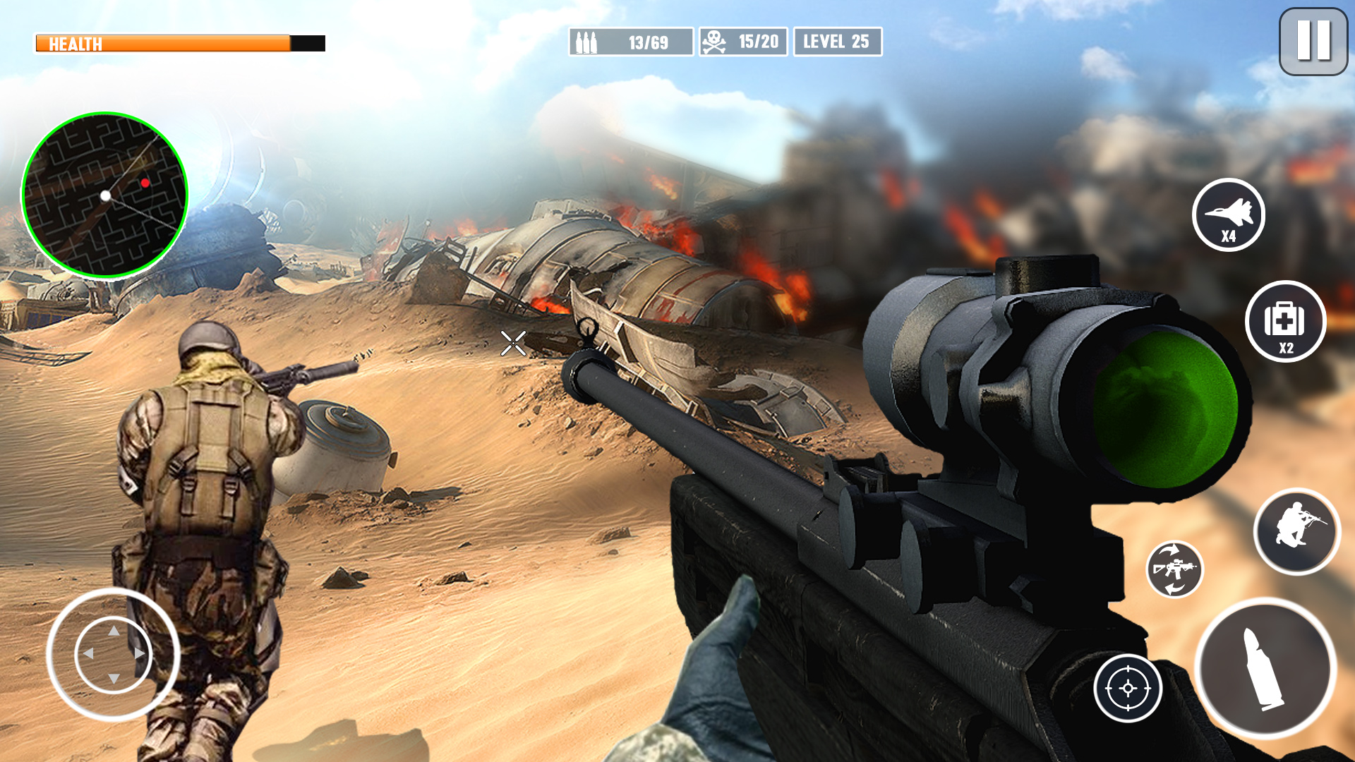 اسکرین شات 5 بازی War Sniper 3D: Gun Games FPS