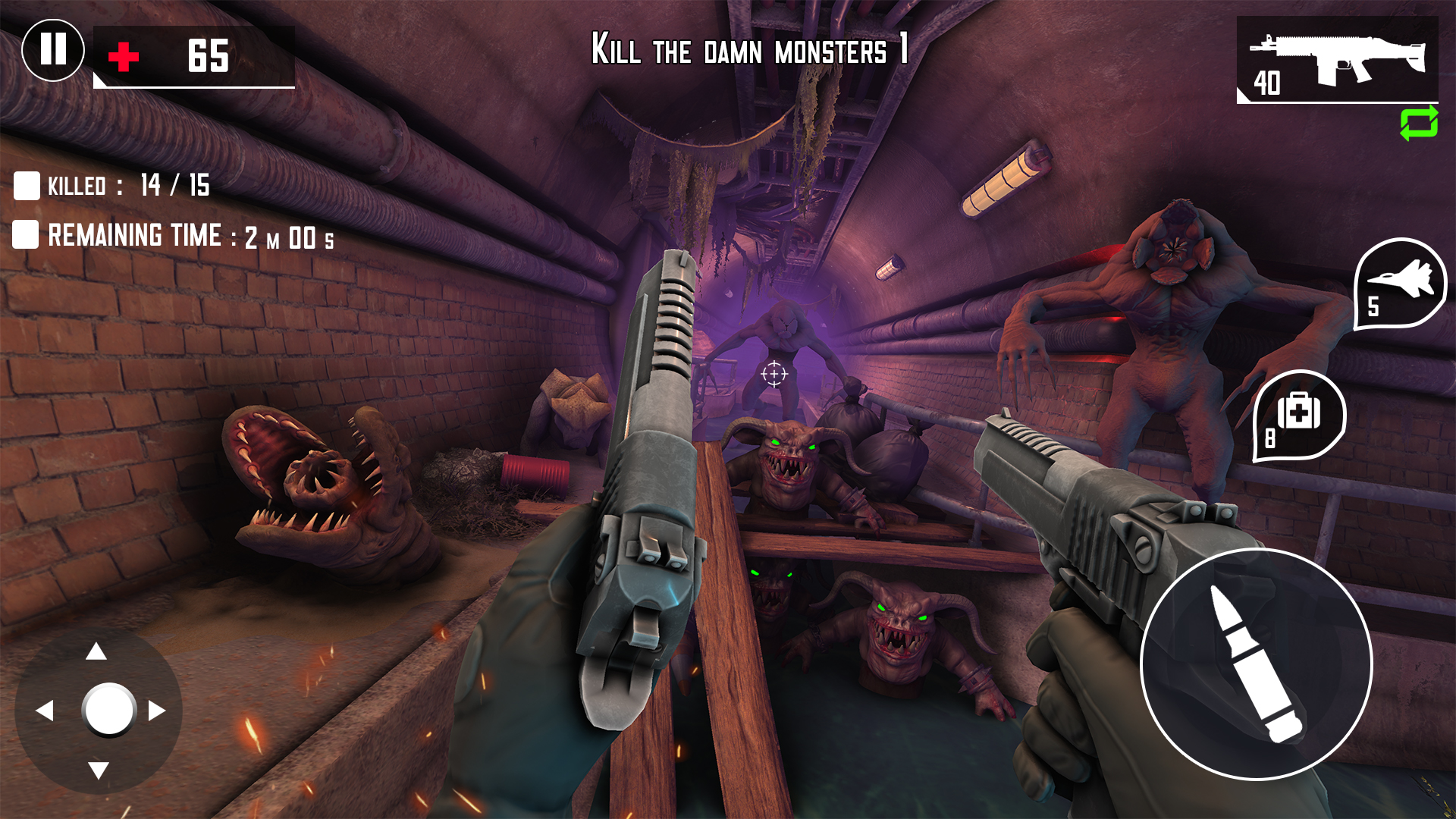 اسکرین شات 1 بازی Monster Shooter - FPS Gun Game