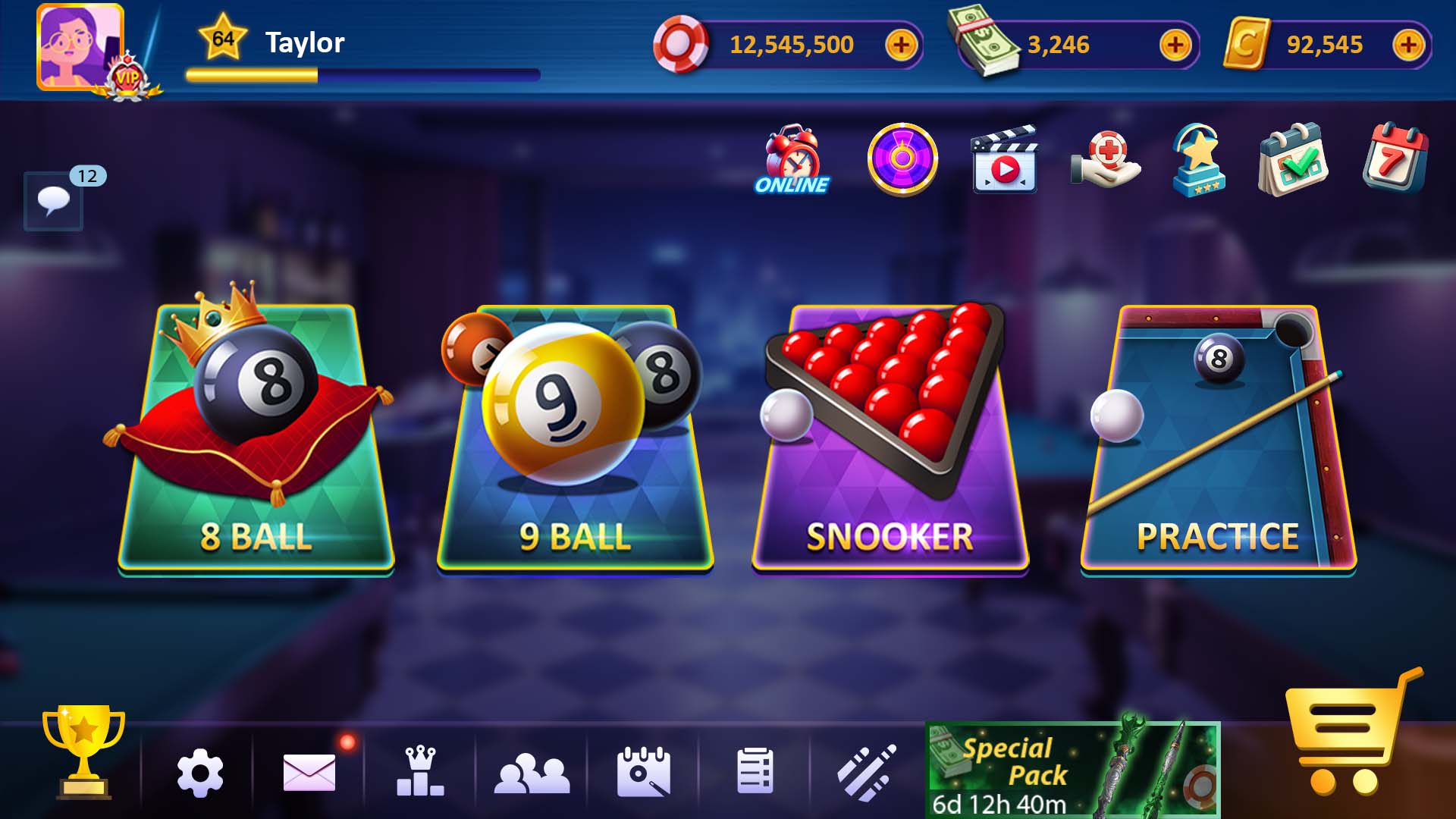 اسکرین شات 5 بازی Sir Snooker: 8 Ball & 9 Ball