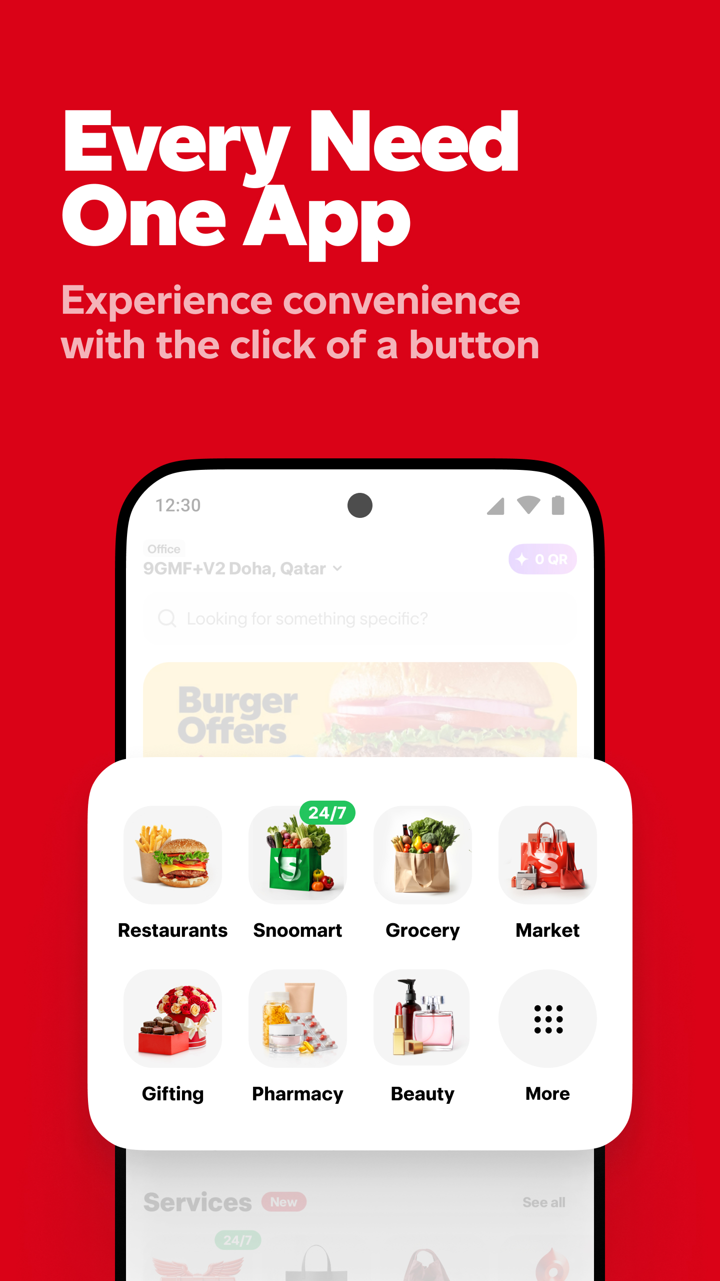 اسکرین شات 2 برنامه Snoonu Food & Grocery Delivery