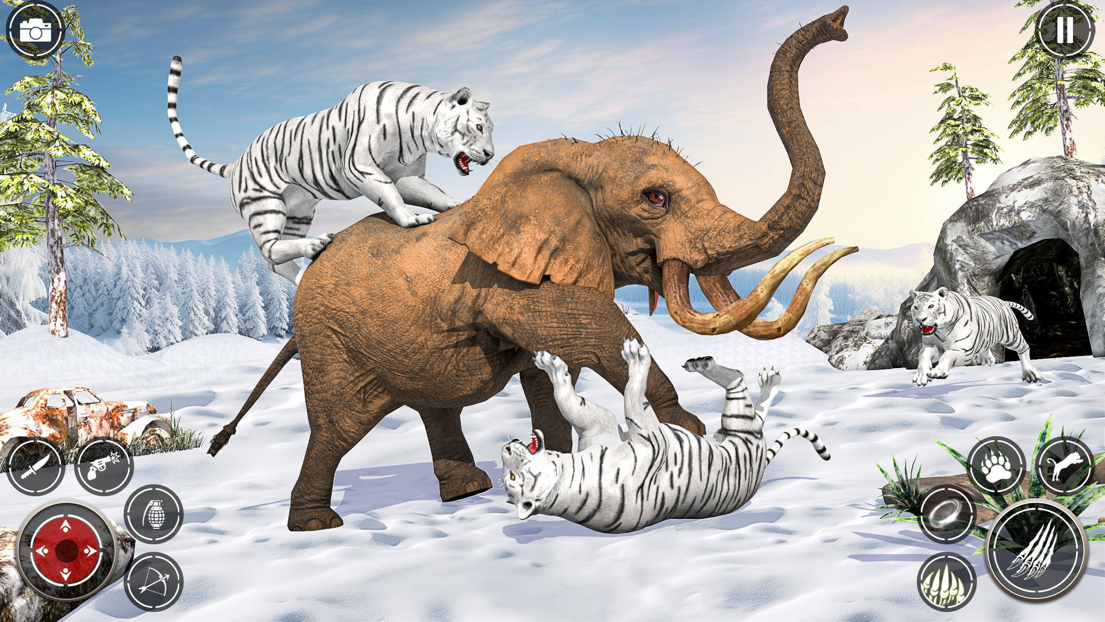 اسکرین شات 2 بازی Snow Tiger Family Simulator 3D