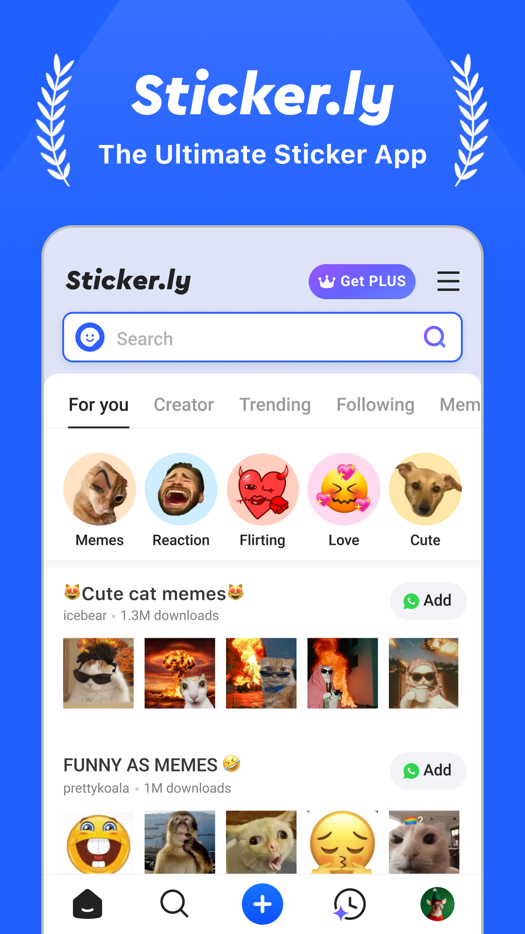 اسکرین شات 1 برنامه Sticker.ly - Sticker Maker