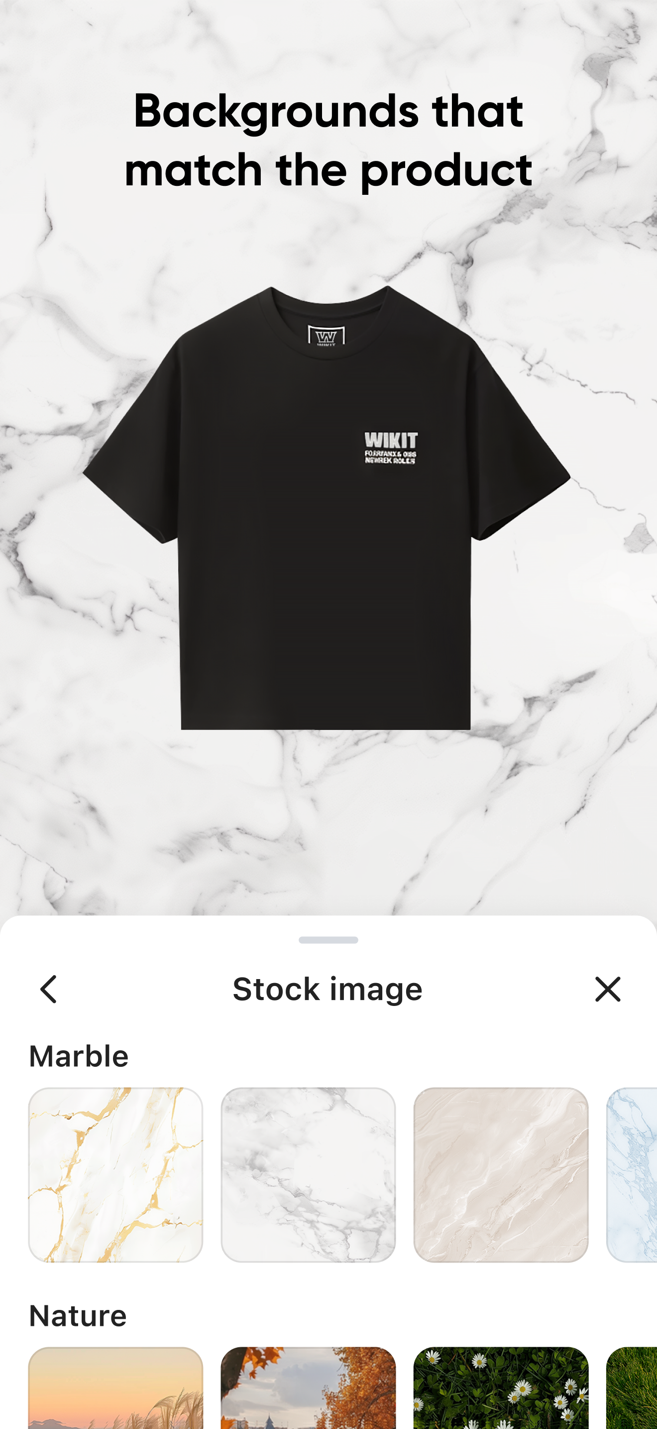 اسکرین شات 4 برنامه wikit- Easy Product Photo Edit