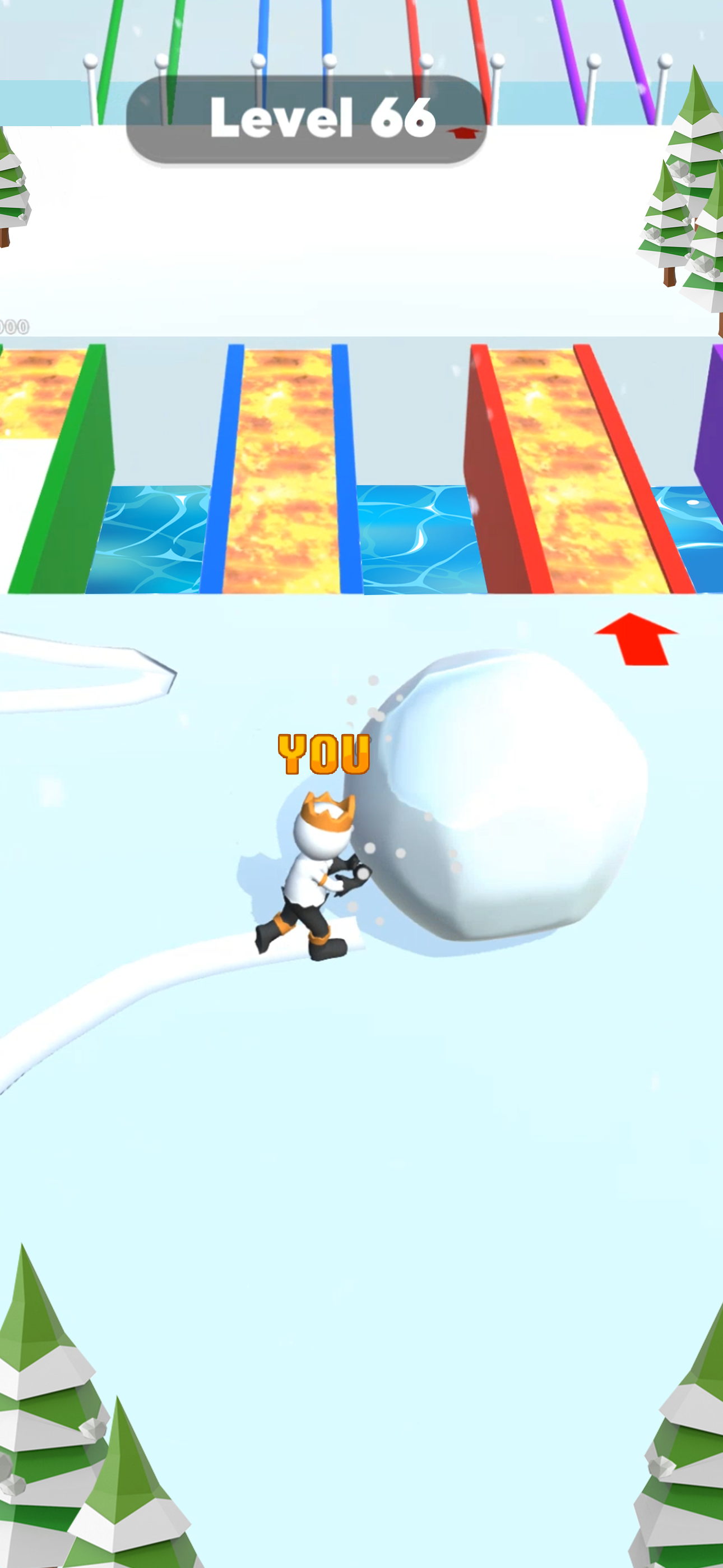 اسکرین شات 6 بازی Snow Race 3D: Ice Bridge Run