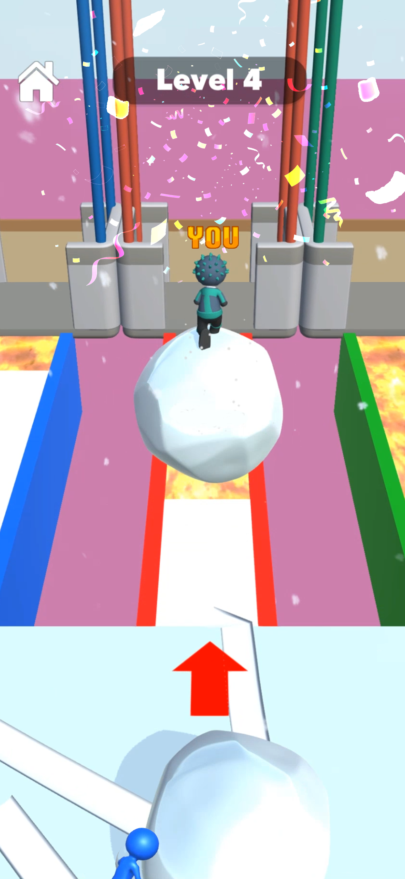 اسکرین شات 7 بازی Snow Race 3D: Ice Bridge Run
