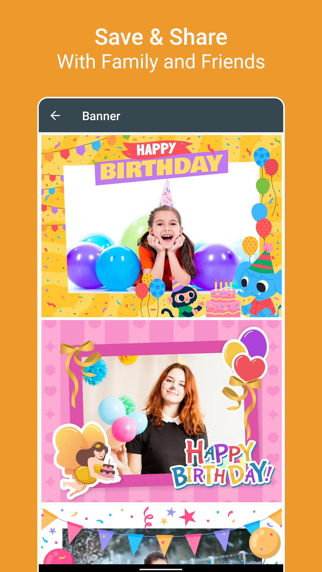 اسکرین شات 7 برنامه Birthday Photo Frames