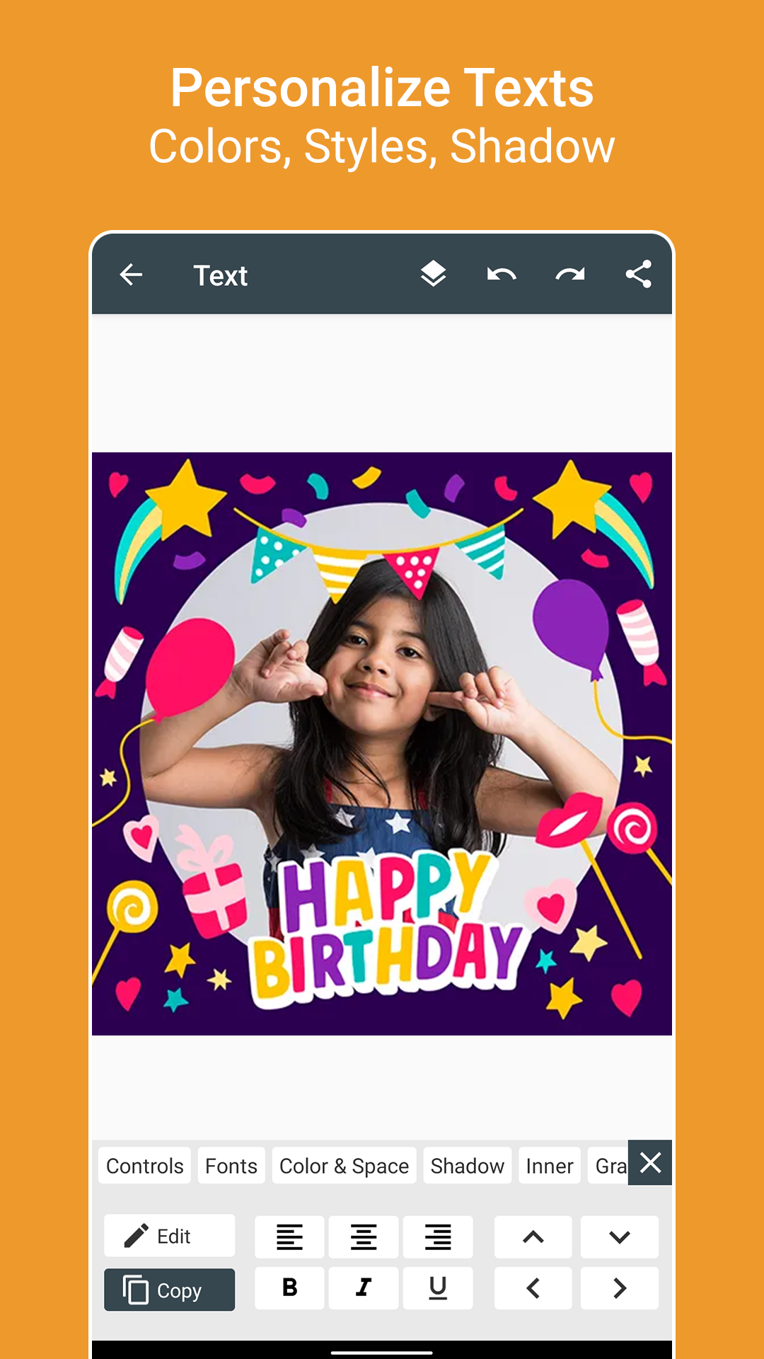 اسکرین شات 3 برنامه Birthday Photo Frames