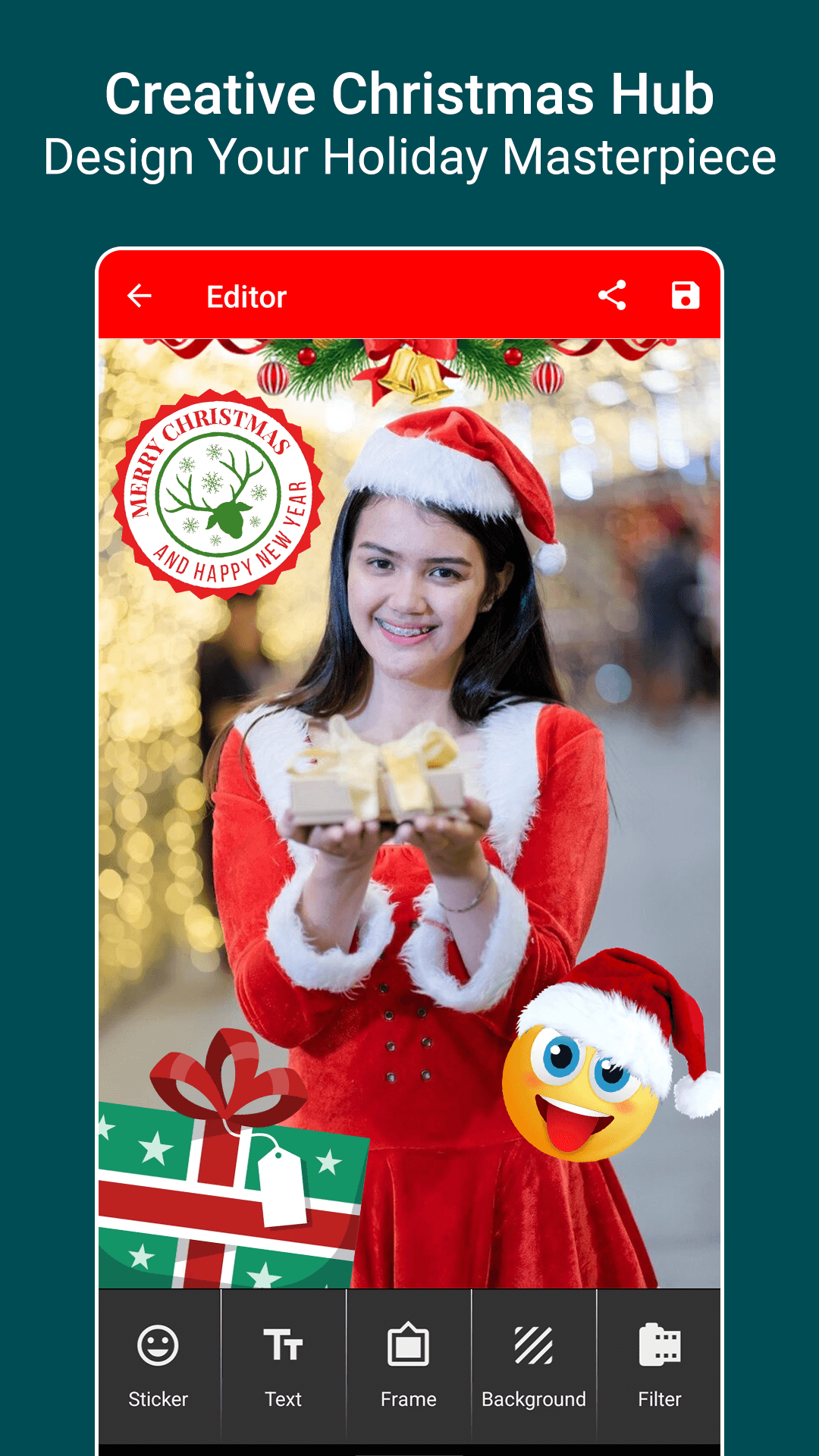 اسکرین شات 5 برنامه Christmas Photo Editor