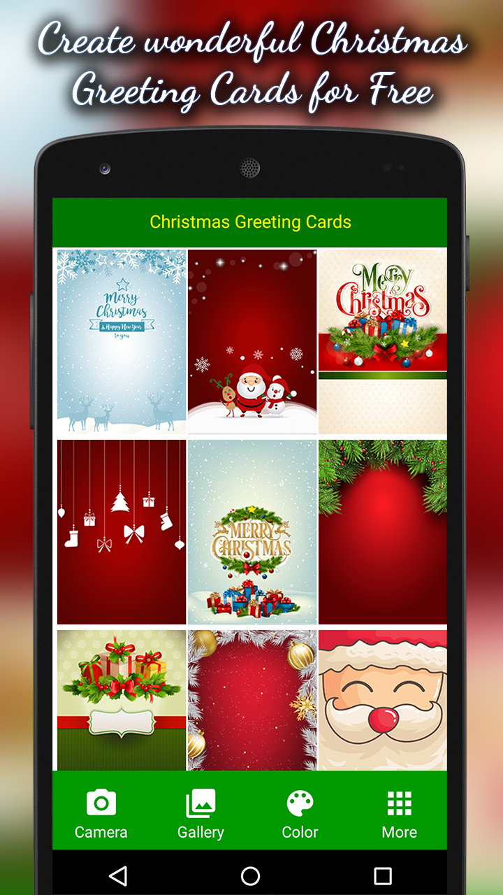 اسکرین شات 1 برنامه Christmas Greeting Cards