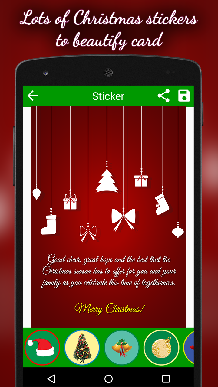 اسکرین شات 4 برنامه Christmas Greeting Cards