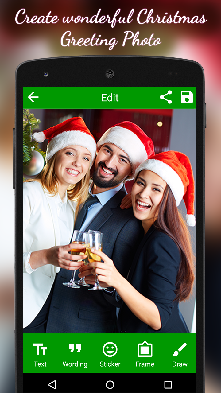 اسکرین شات 5 برنامه Christmas Greeting Cards