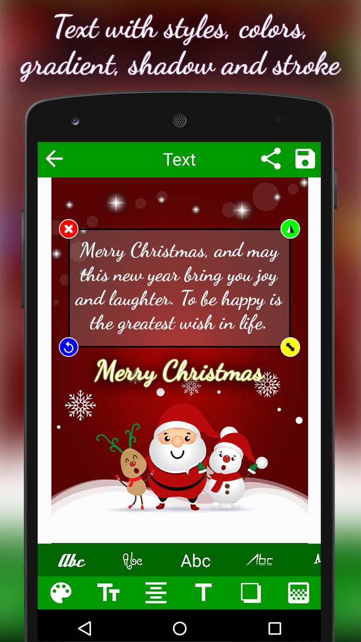اسکرین شات 2 برنامه Christmas Greeting Cards