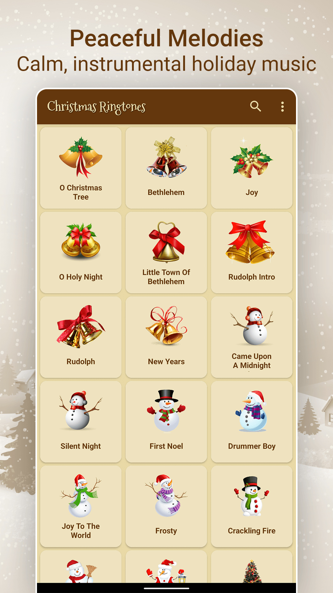 اسکرین شات 4 برنامه Christmas Ringtones