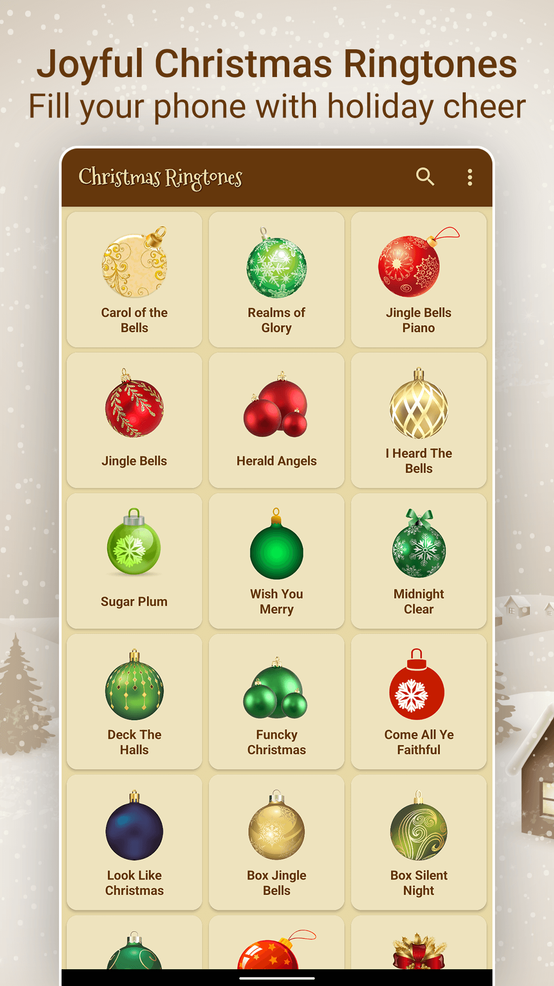 اسکرین شات 2 برنامه Christmas Ringtones