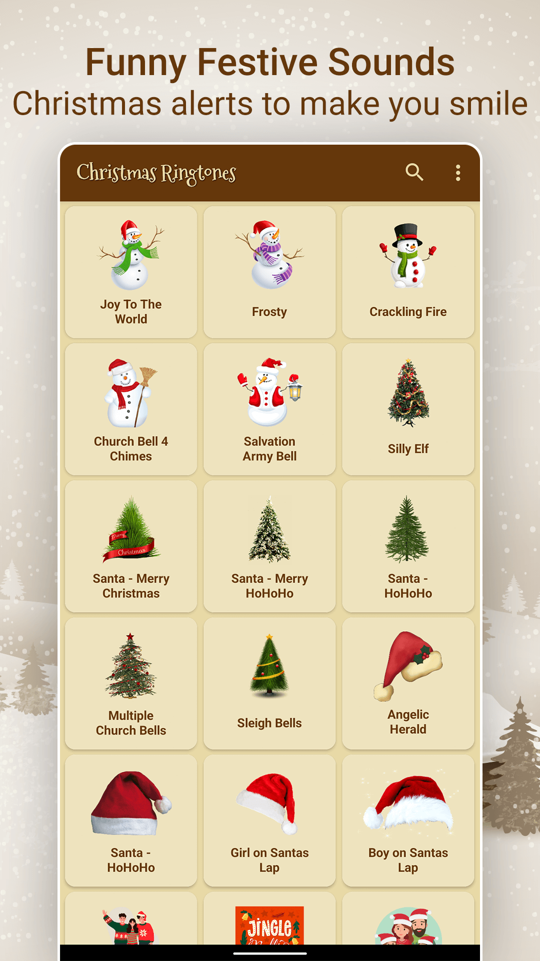 اسکرین شات 6 برنامه Christmas Ringtones