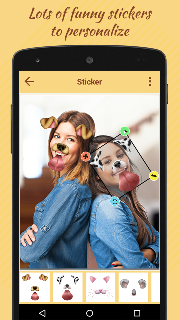 اسکرین شات 2 برنامه Funny Doggy Selfie Photo