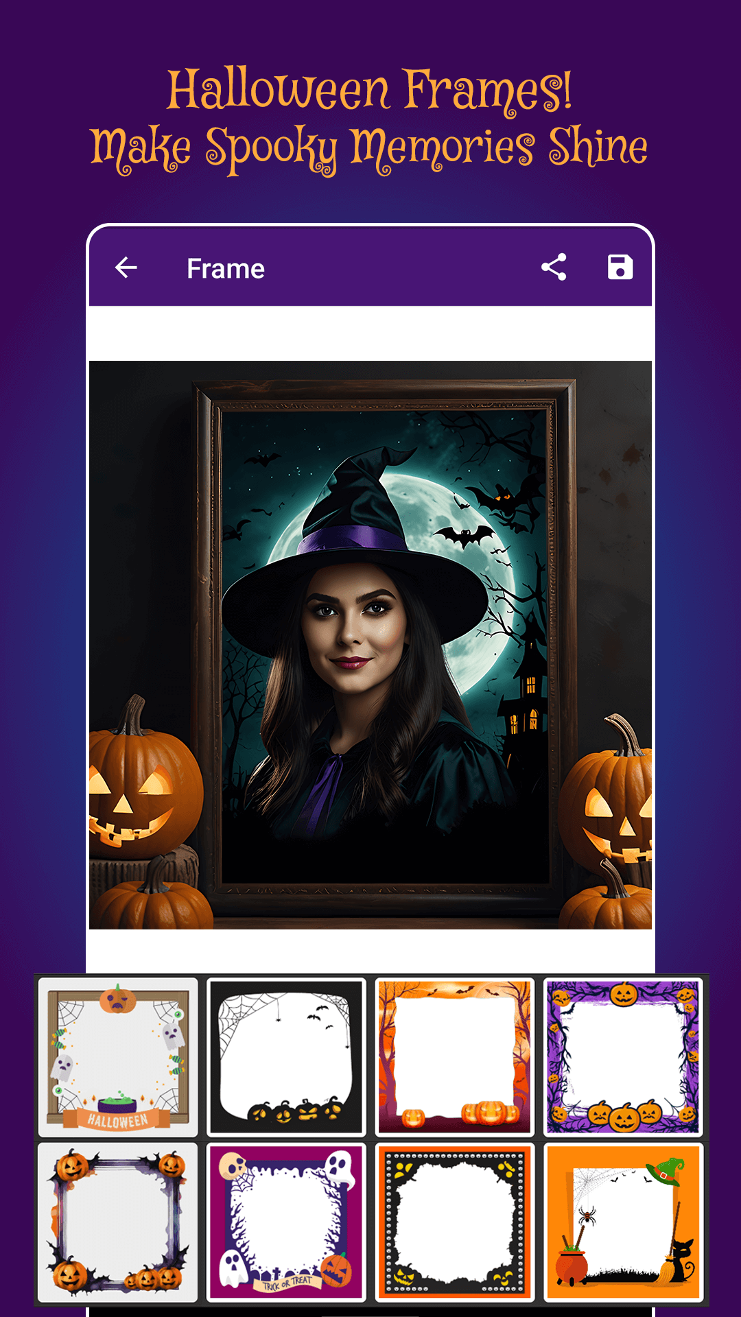 اسکرین شات 1 برنامه Halloween Photo Frames