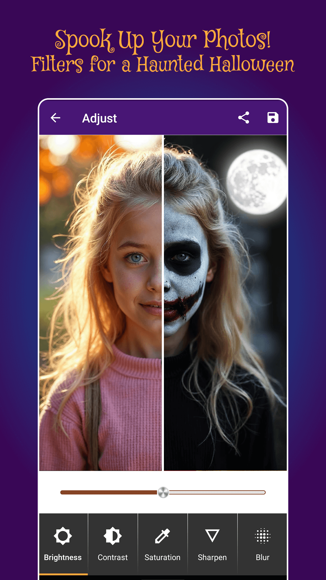 اسکرین شات 3 برنامه Halloween Photo Frames