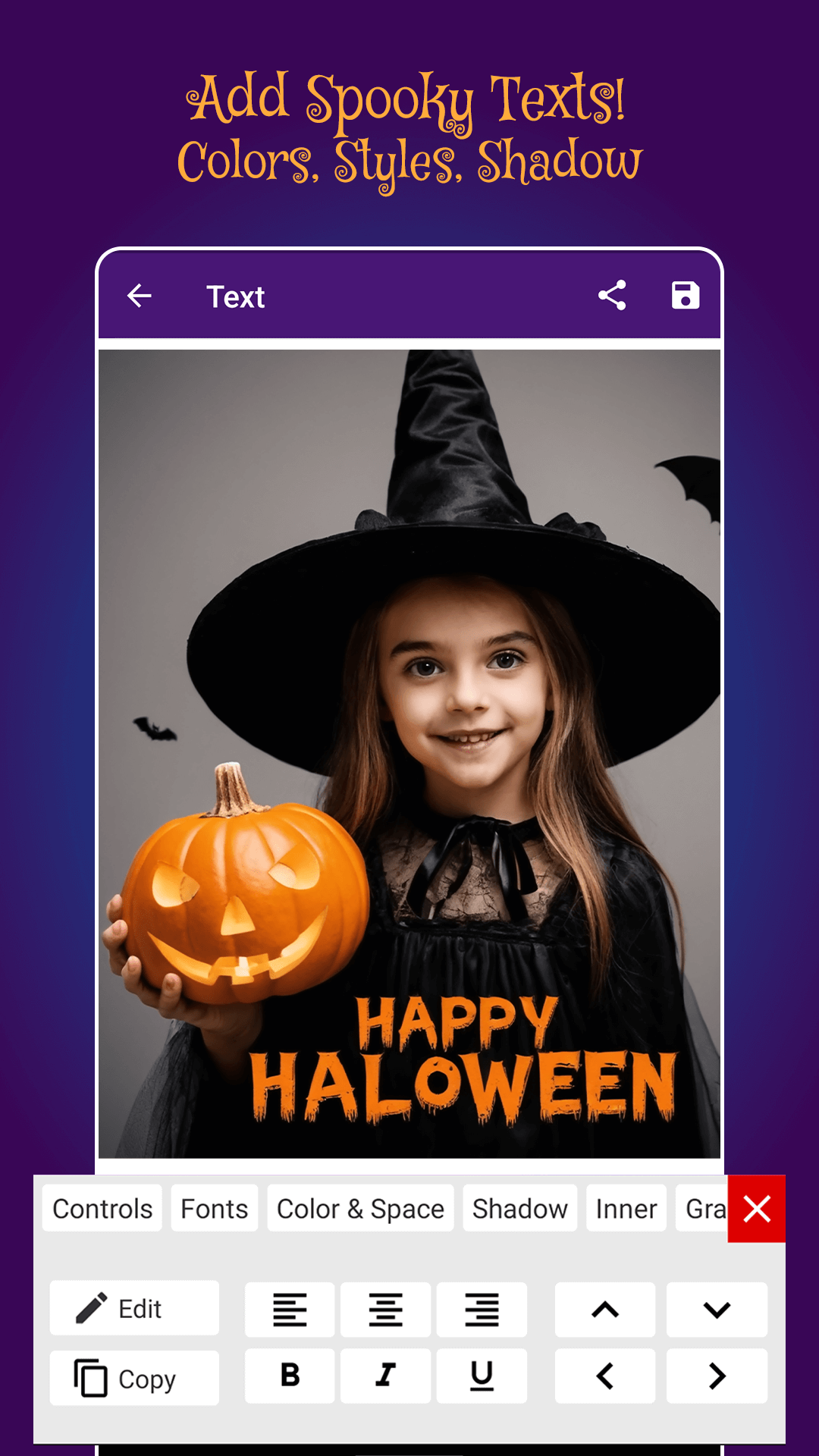 اسکرین شات 5 برنامه Halloween Photo Frames