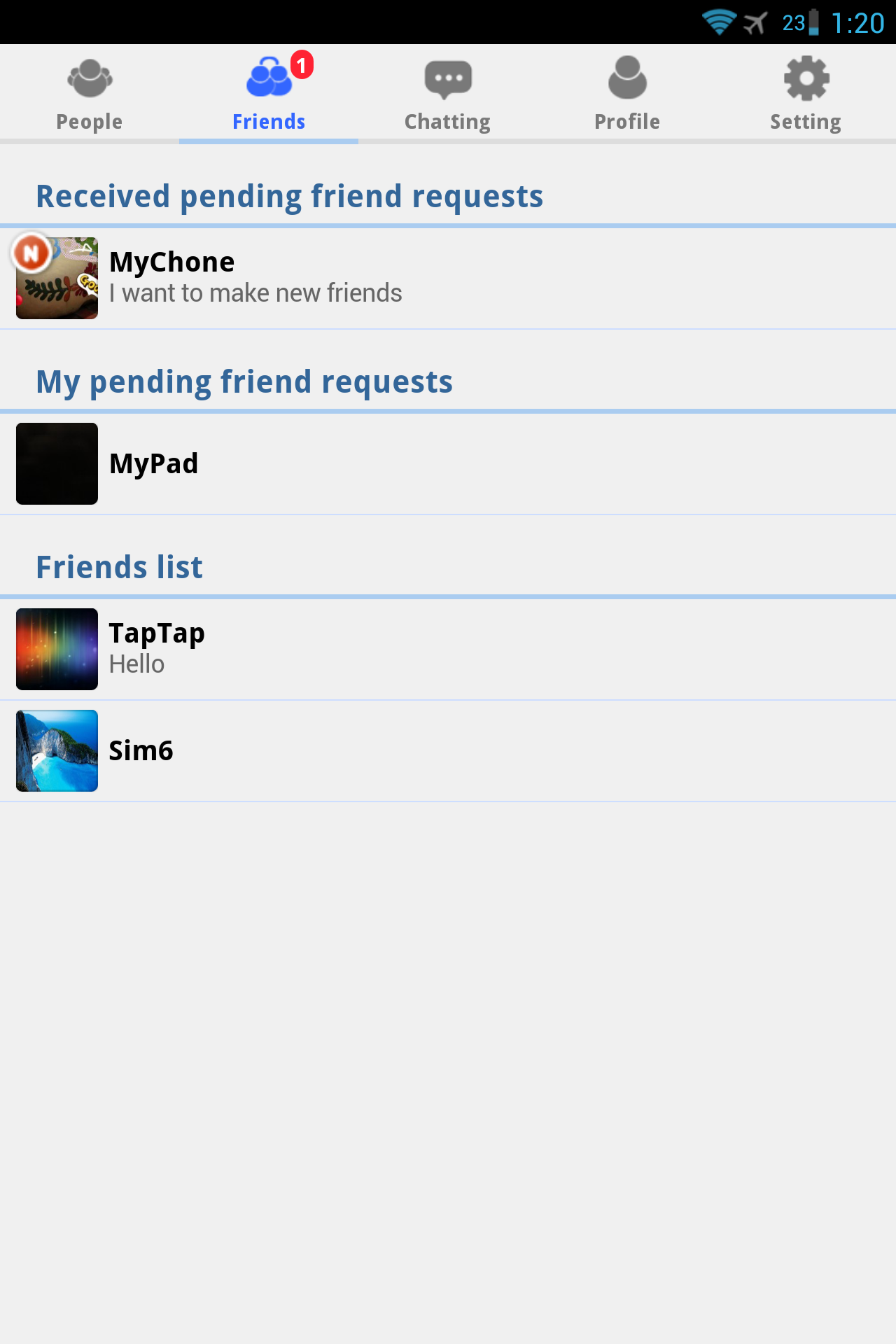 اسکرین شات 4 برنامه Friends Talk - Chat
