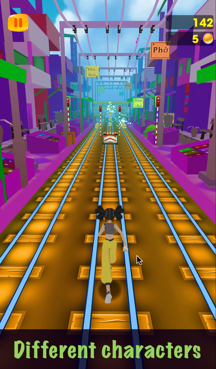 اسکرین شات 3 بازی Run - Train Surfing 3D