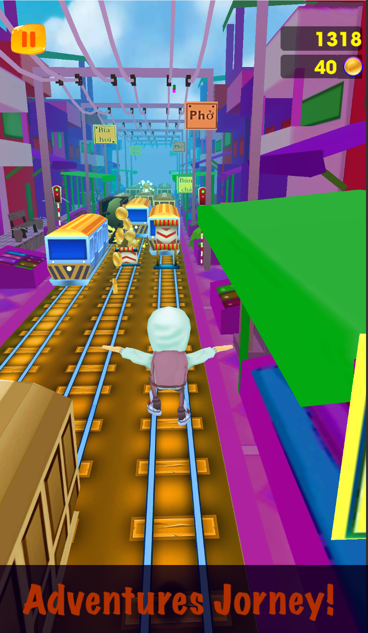 اسکرین شات 1 بازی Run - Train Surfing 3D