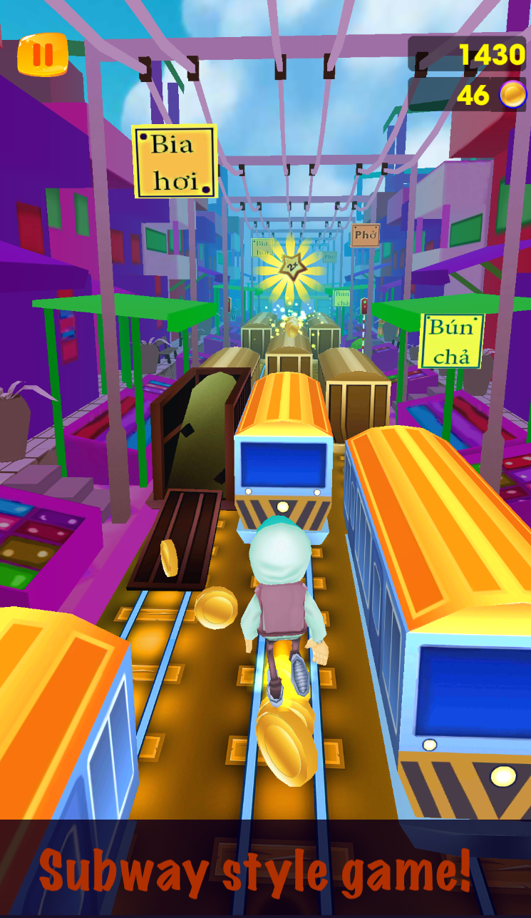 اسکرین شات 2 بازی Run - Train Surfing 3D