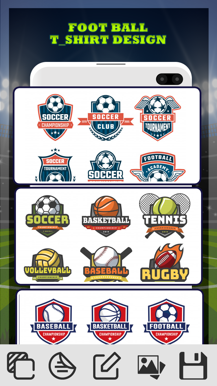 اسکرین شات 4 برنامه Football Jersey Maker- T Shirt