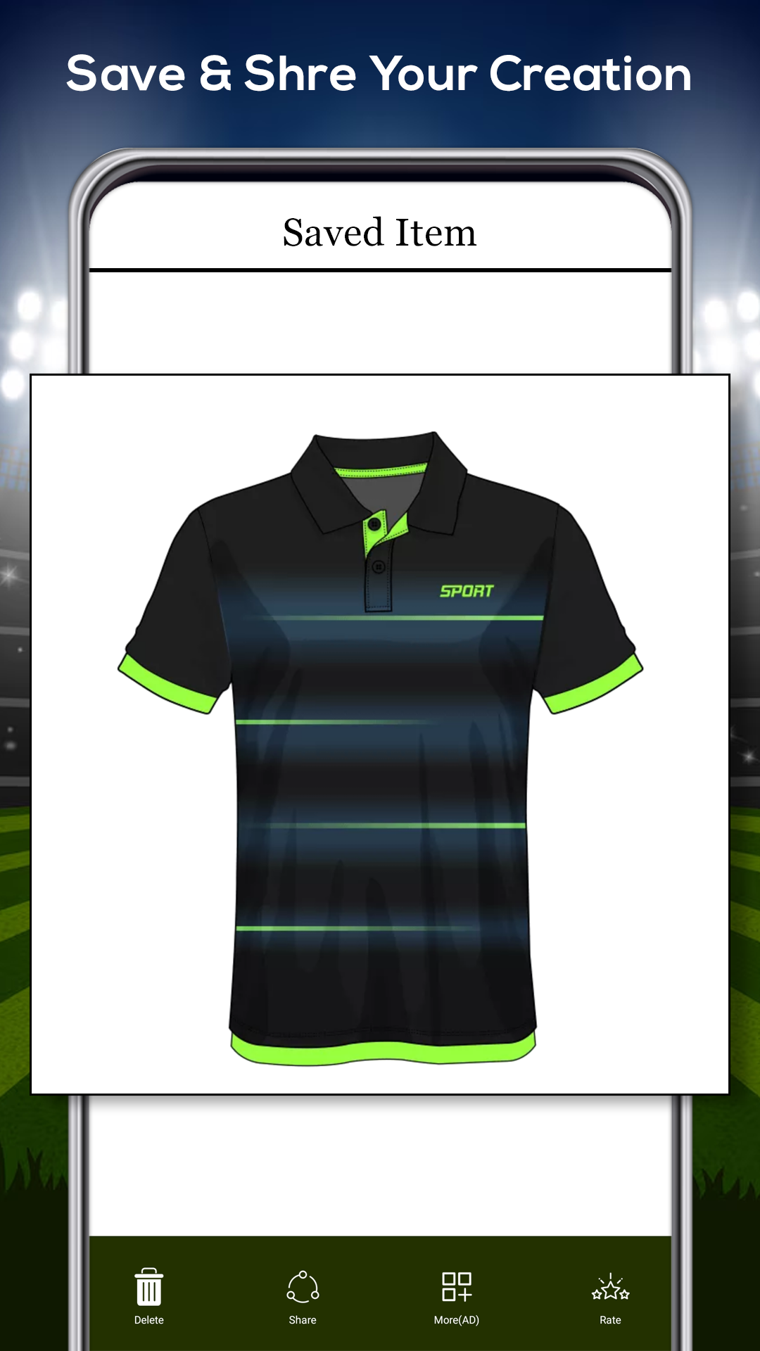 اسکرین شات 7 برنامه Football Jersey Maker- T Shirt