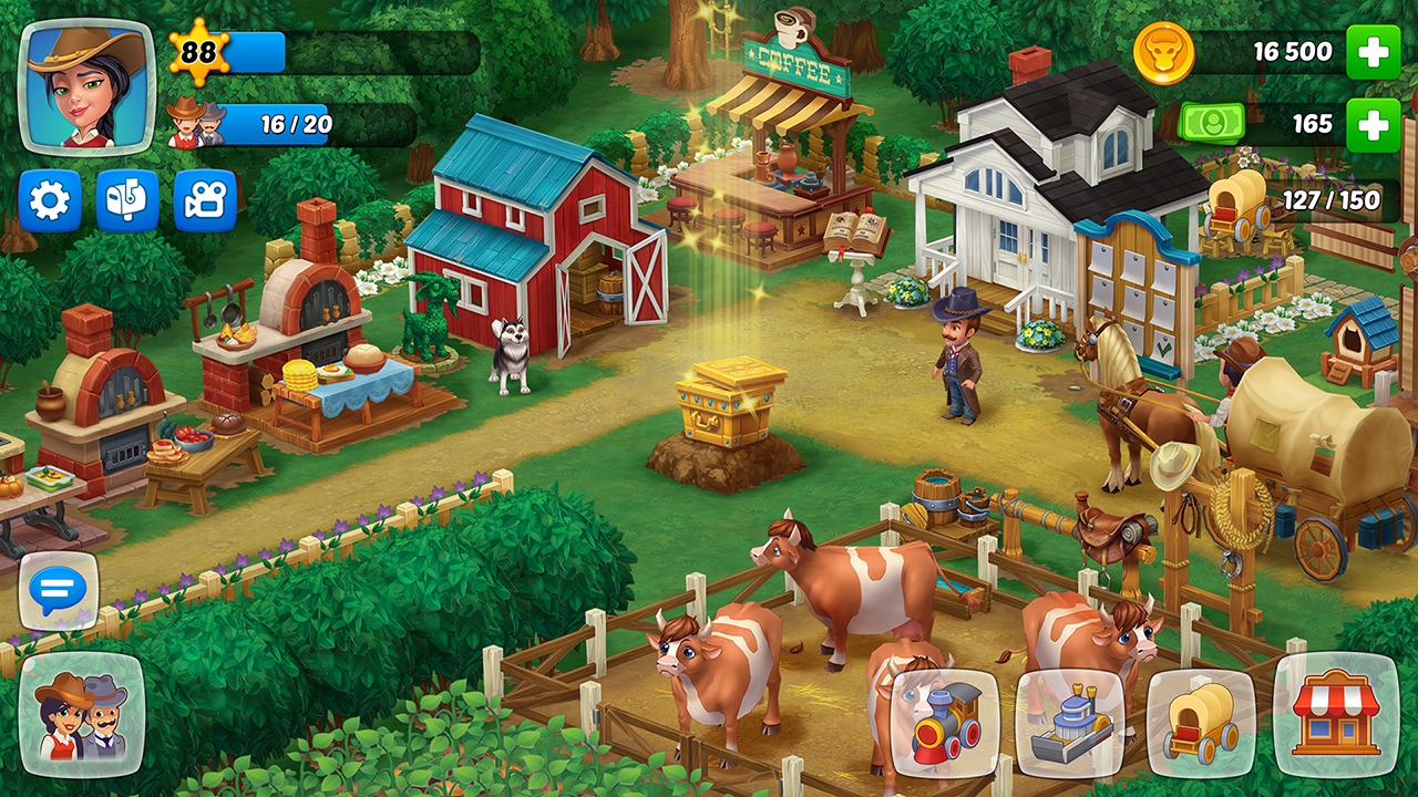 اسکرین شات 6 بازی Wild West: Farm Town Build