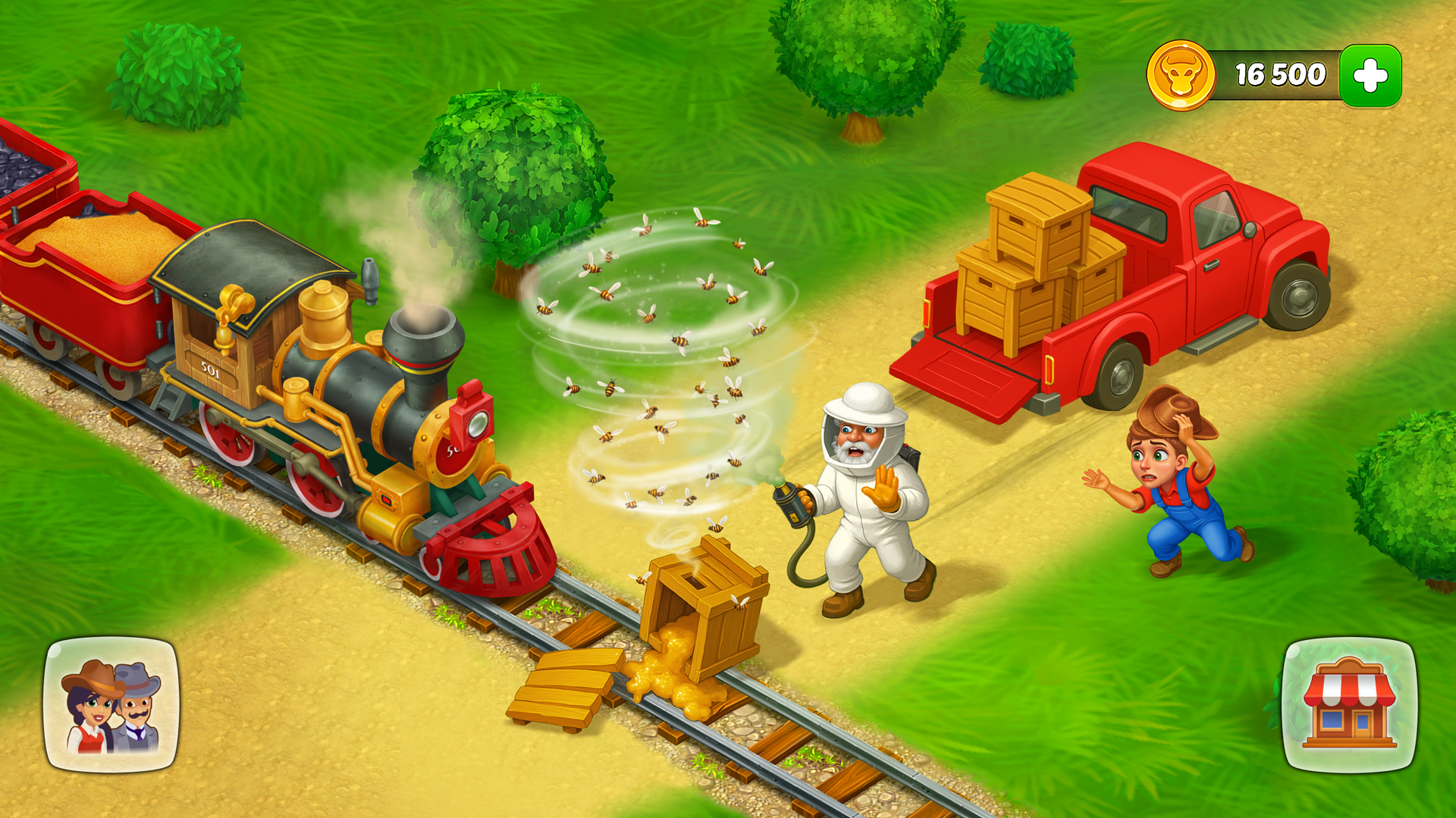 اسکرین شات 2 بازی Wild West: Farm Town Simulator