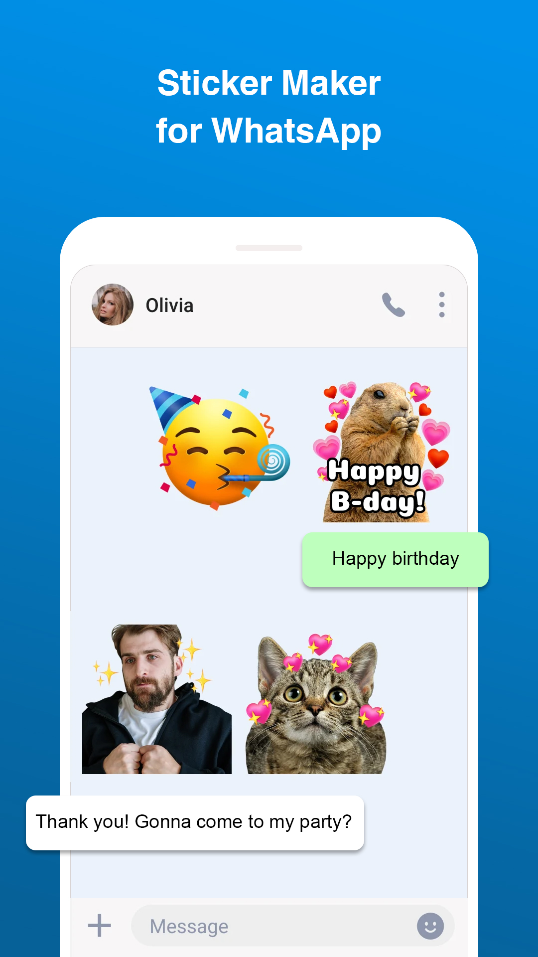 اسکرین شات 1 برنامه Sticker maker - WASticker