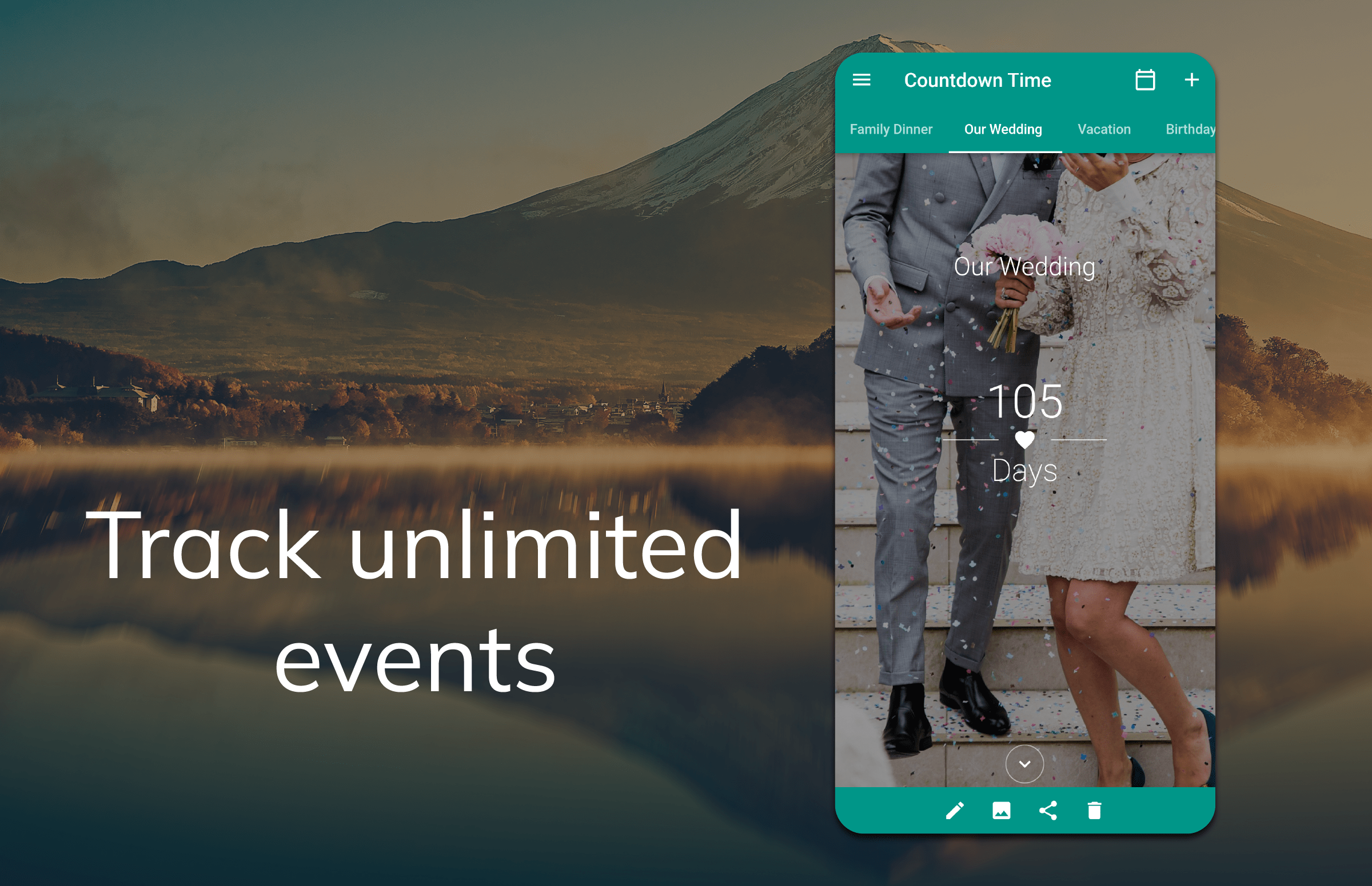 اسکرین شات 6 برنامه Countdown Time - Event Widget
