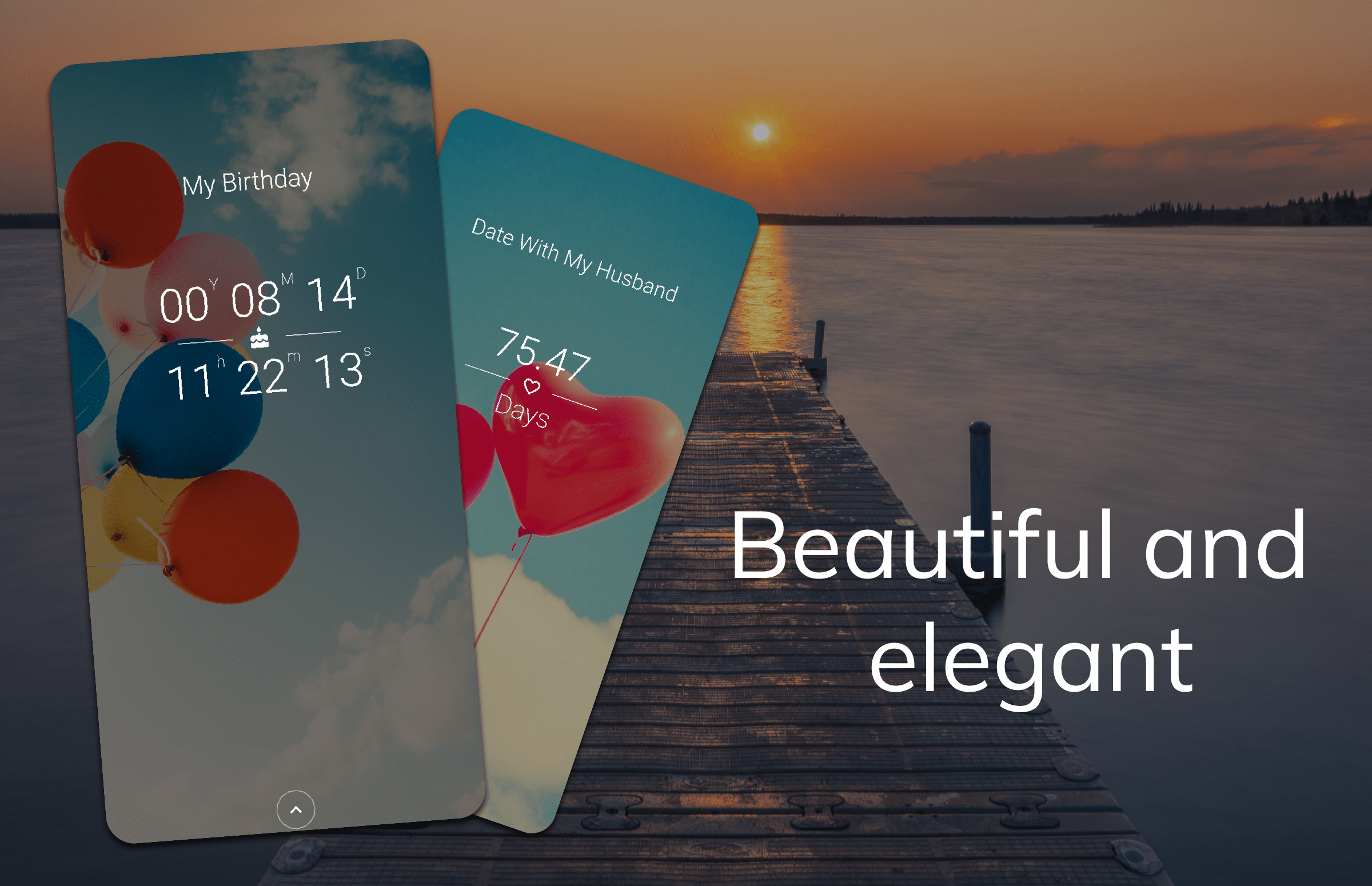 اسکرین شات 1 برنامه Countdown Time - Event Widget