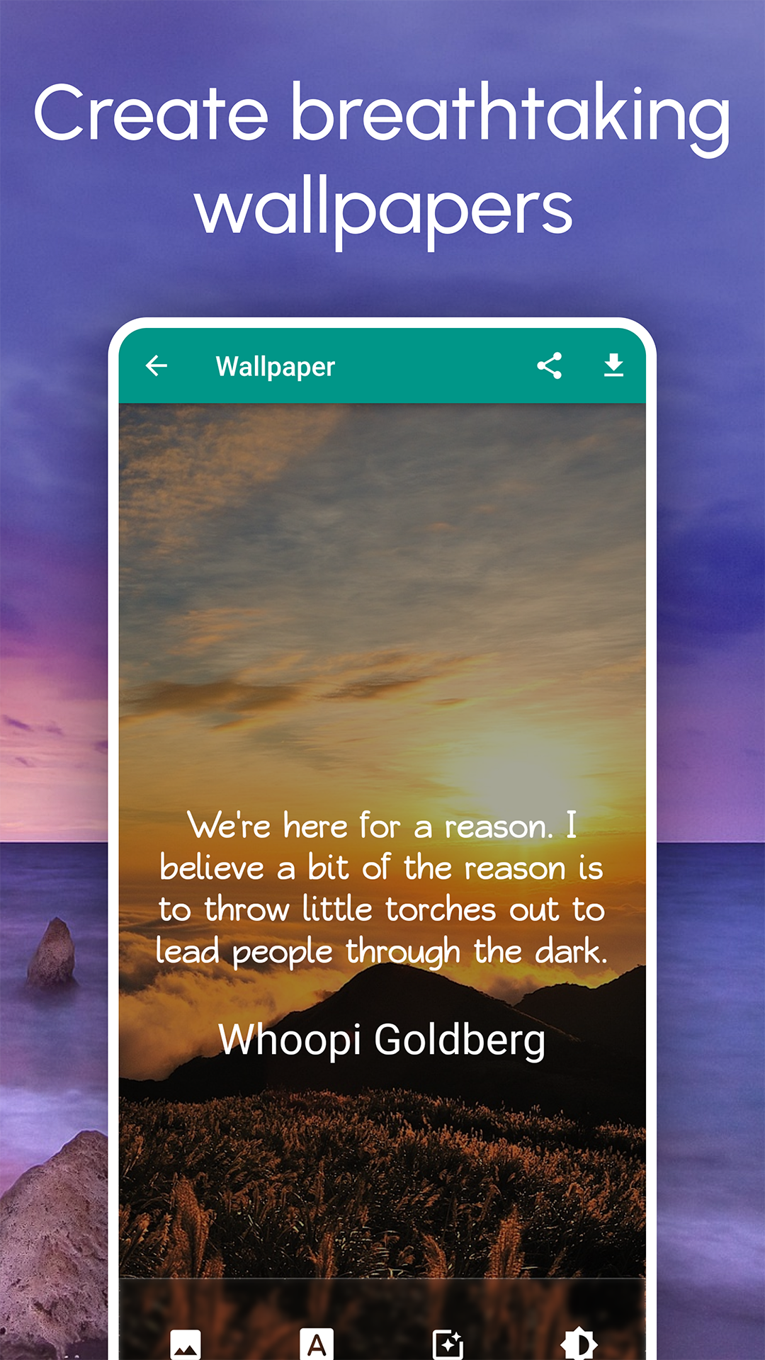 اسکرین شات 4 برنامه Quote It - Motivational Quotes