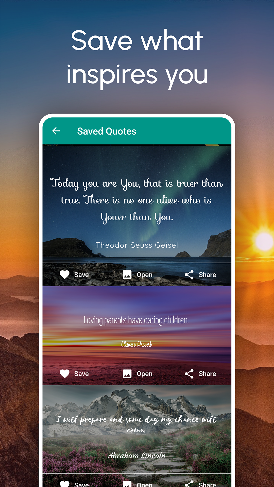 اسکرین شات 5 برنامه Quote It - Motivational Quotes
