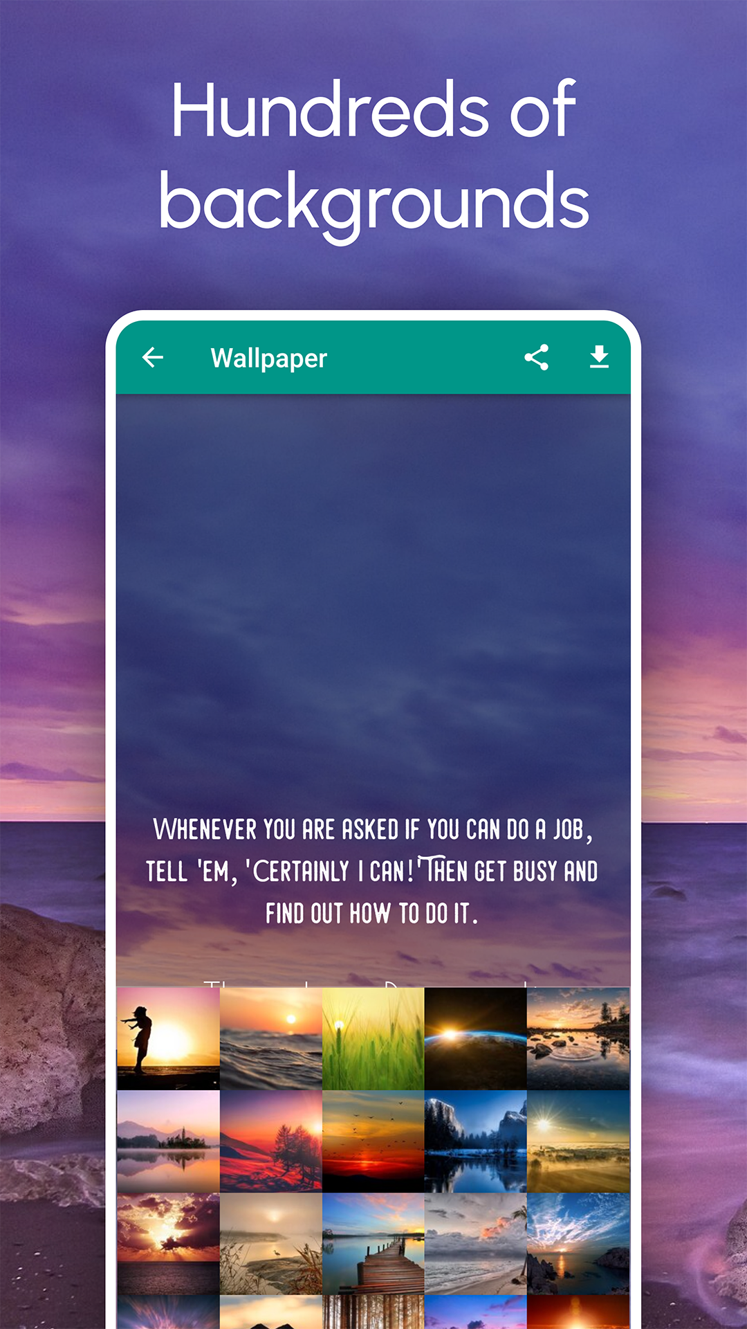 اسکرین شات 3 برنامه Quote It - Motivational Quotes
