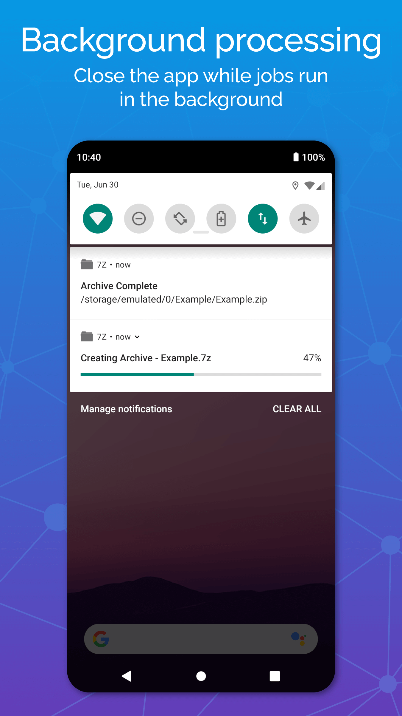 اسکرین شات 7 برنامه 7Z: Zip 7Zip Rar File Manager