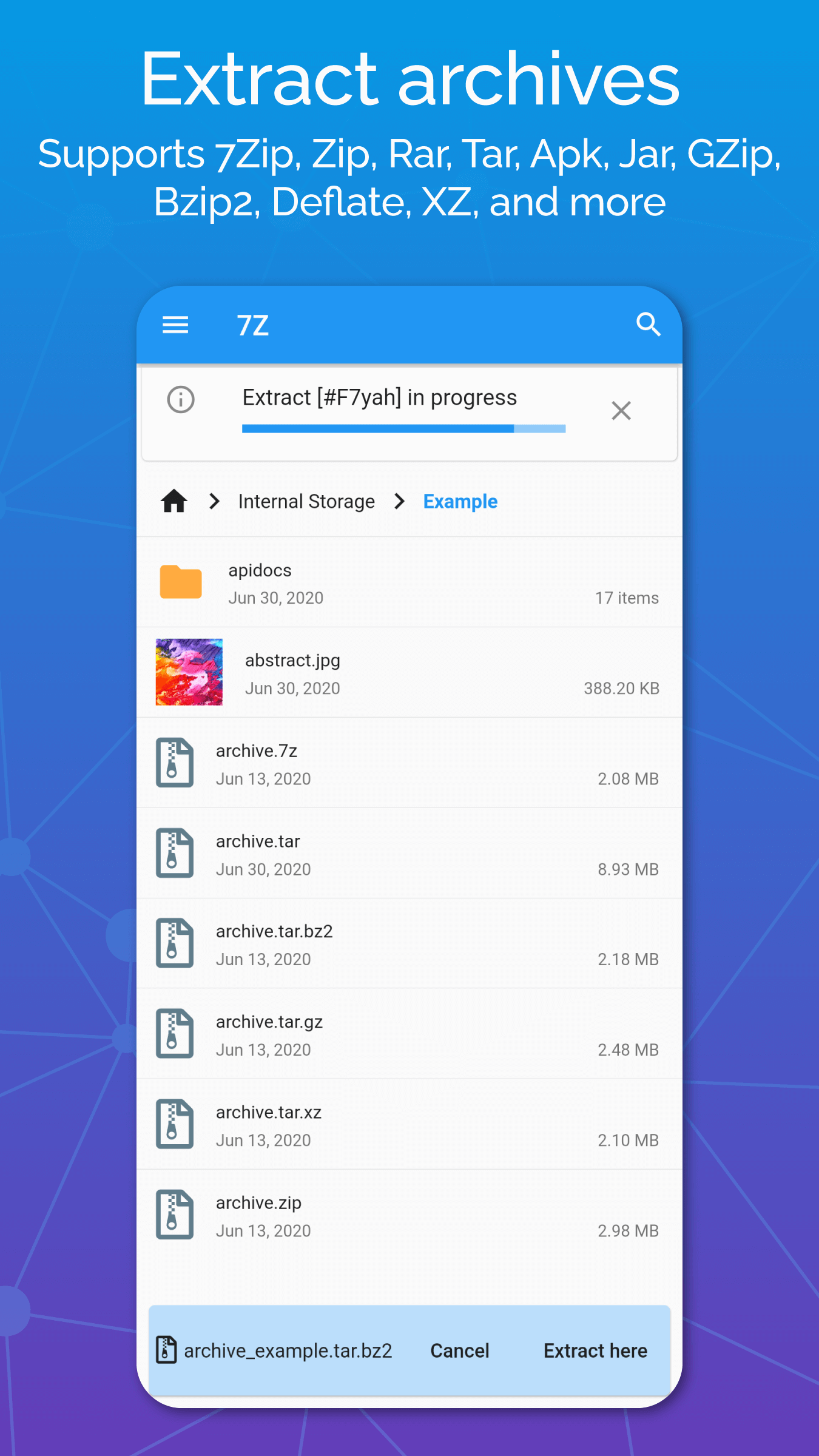 اسکرین شات 4 برنامه 7Z: Zip 7Zip Rar File Manager
