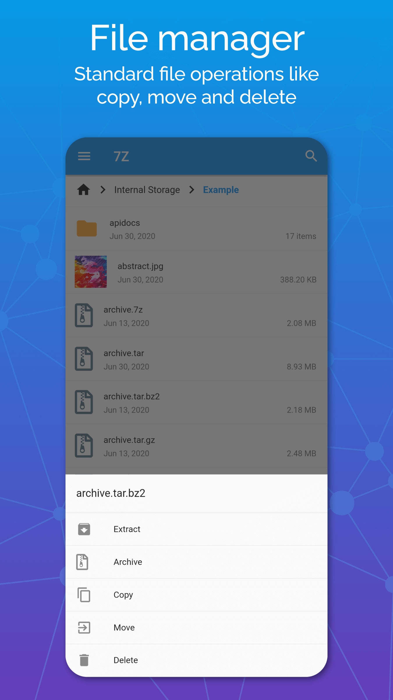 اسکرین شات 6 برنامه 7Z: Zip 7Zip Rar File Manager