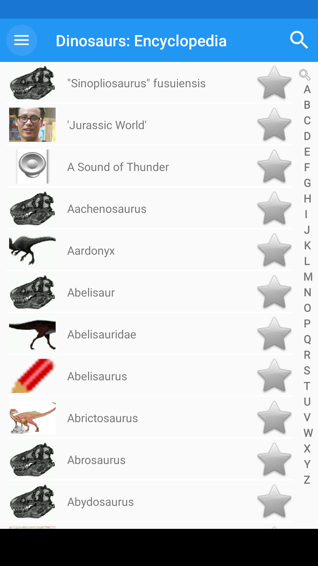 اسکرین شات 1 برنامه Dinosaurs: Encyclopedia