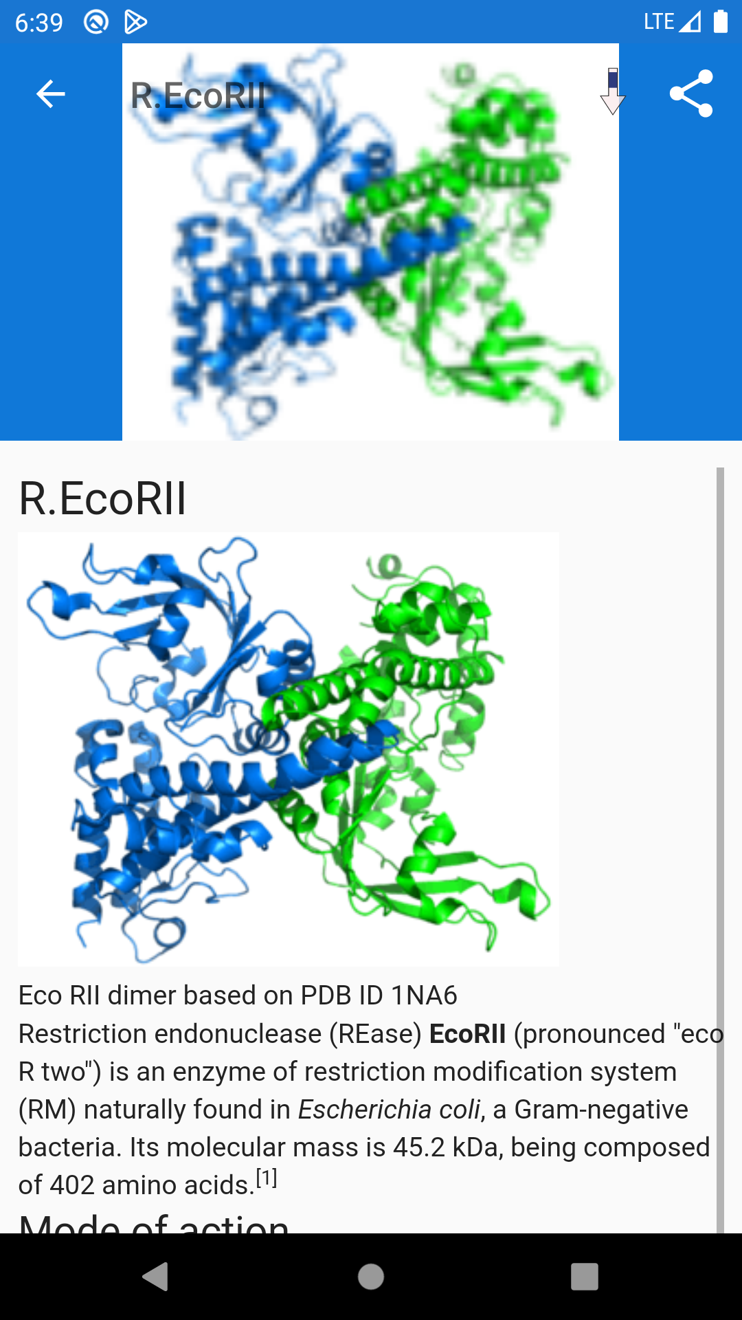 اسکرین شات 5 برنامه Molecular biology