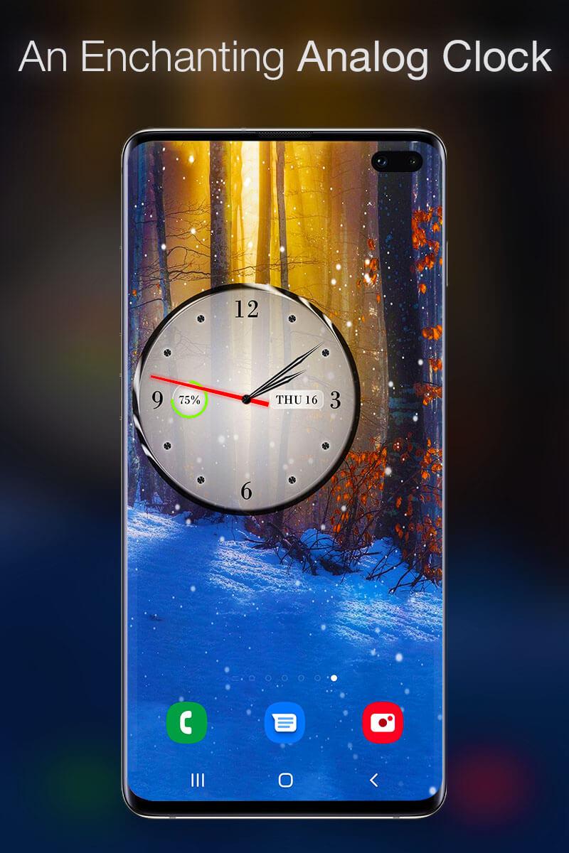 اسکرین شات 1 برنامه Clocks and Live Wallpapers