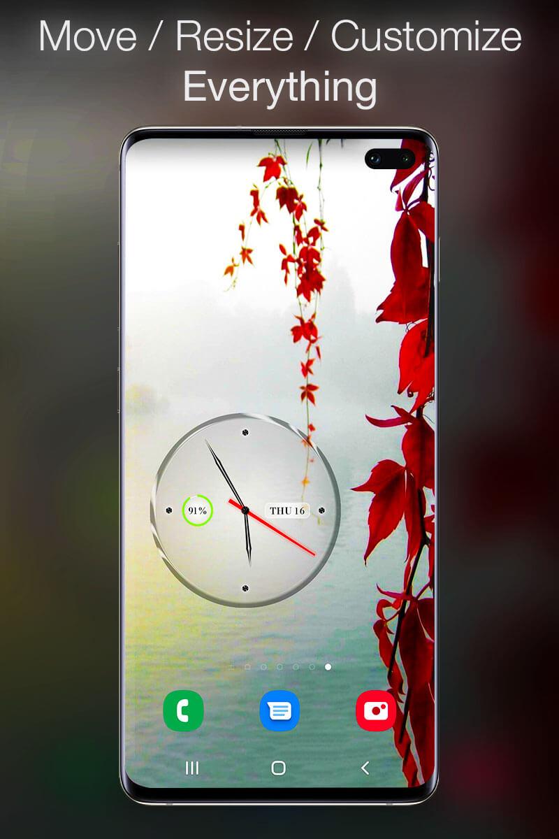 اسکرین شات 4 برنامه Clocks and Live Wallpapers