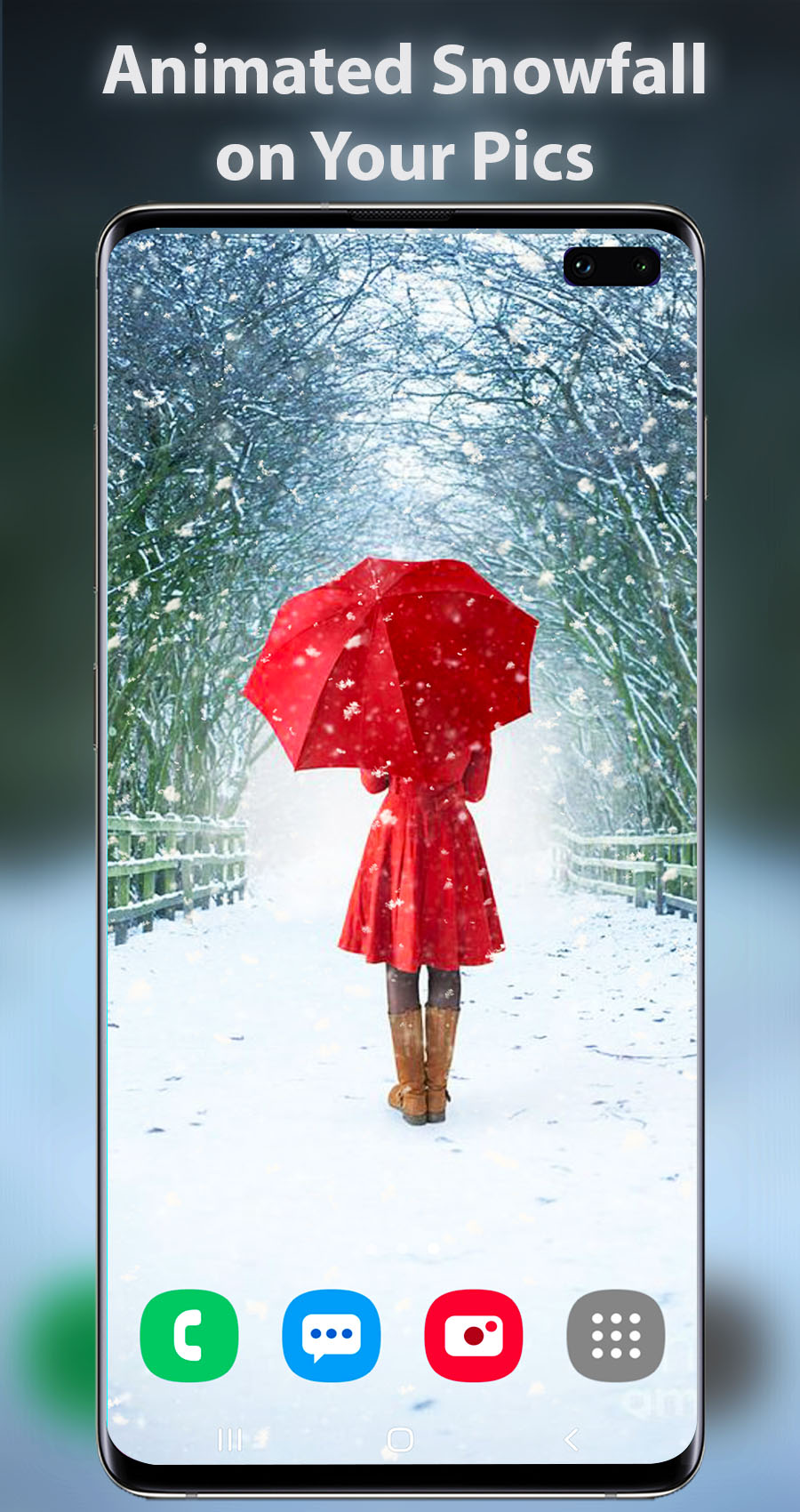 اسکرین شات 5 برنامه Snow Live Wallpaper
