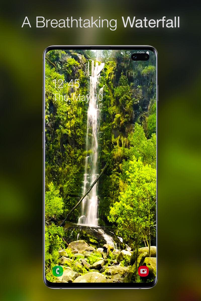 اسکرین شات 1 برنامه Waterfall Live Wallpaper