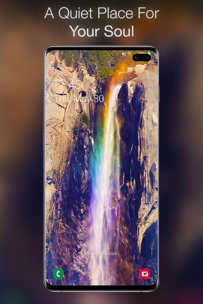 اسکرین شات 2 برنامه Waterfall Live Wallpaper