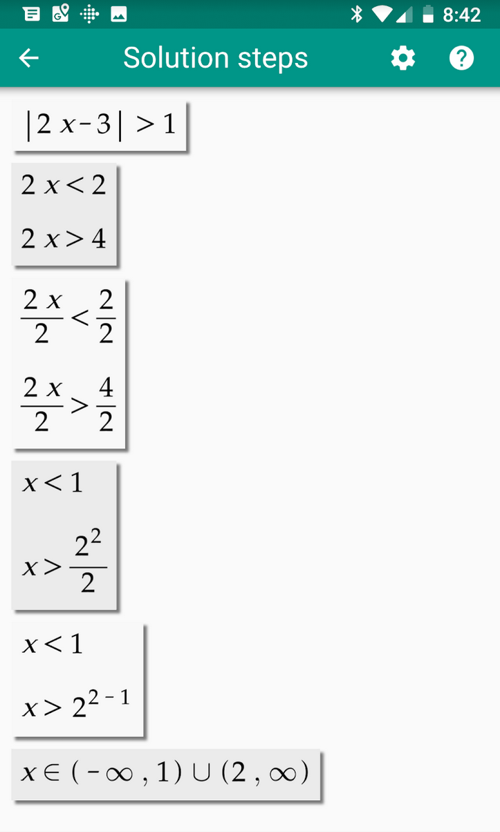اسکرین شات 5 برنامه ALGEBRATOR-step-by-step solver